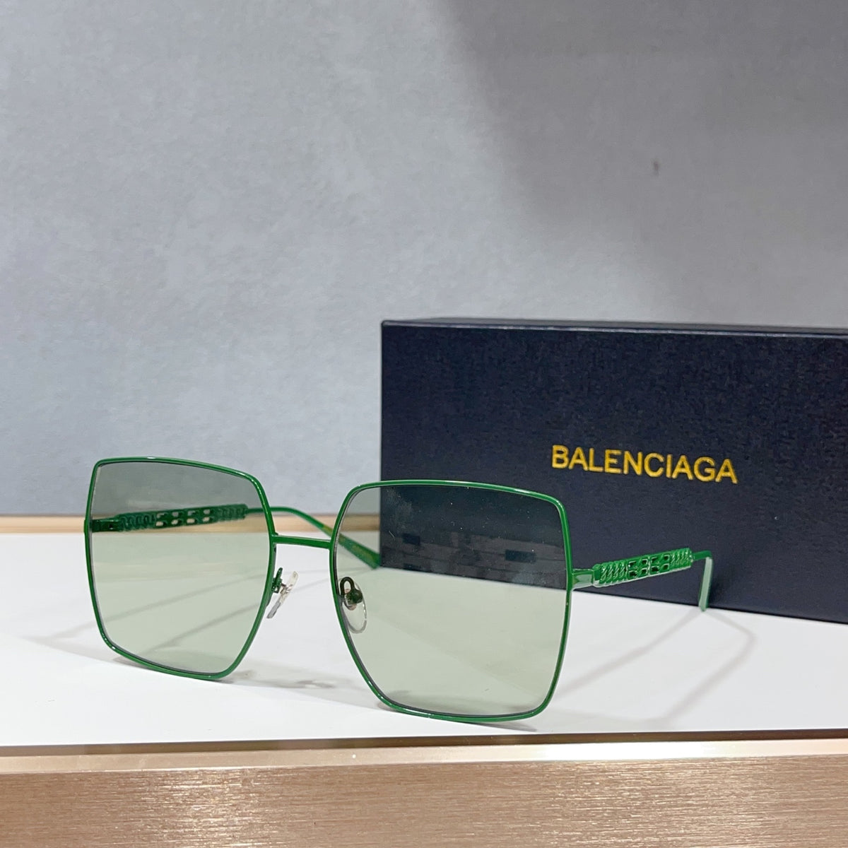 Balenciaga BB0012 Black & Blue Designer Sunglasses 58-18-143 mm Edition 2 - detail image 2