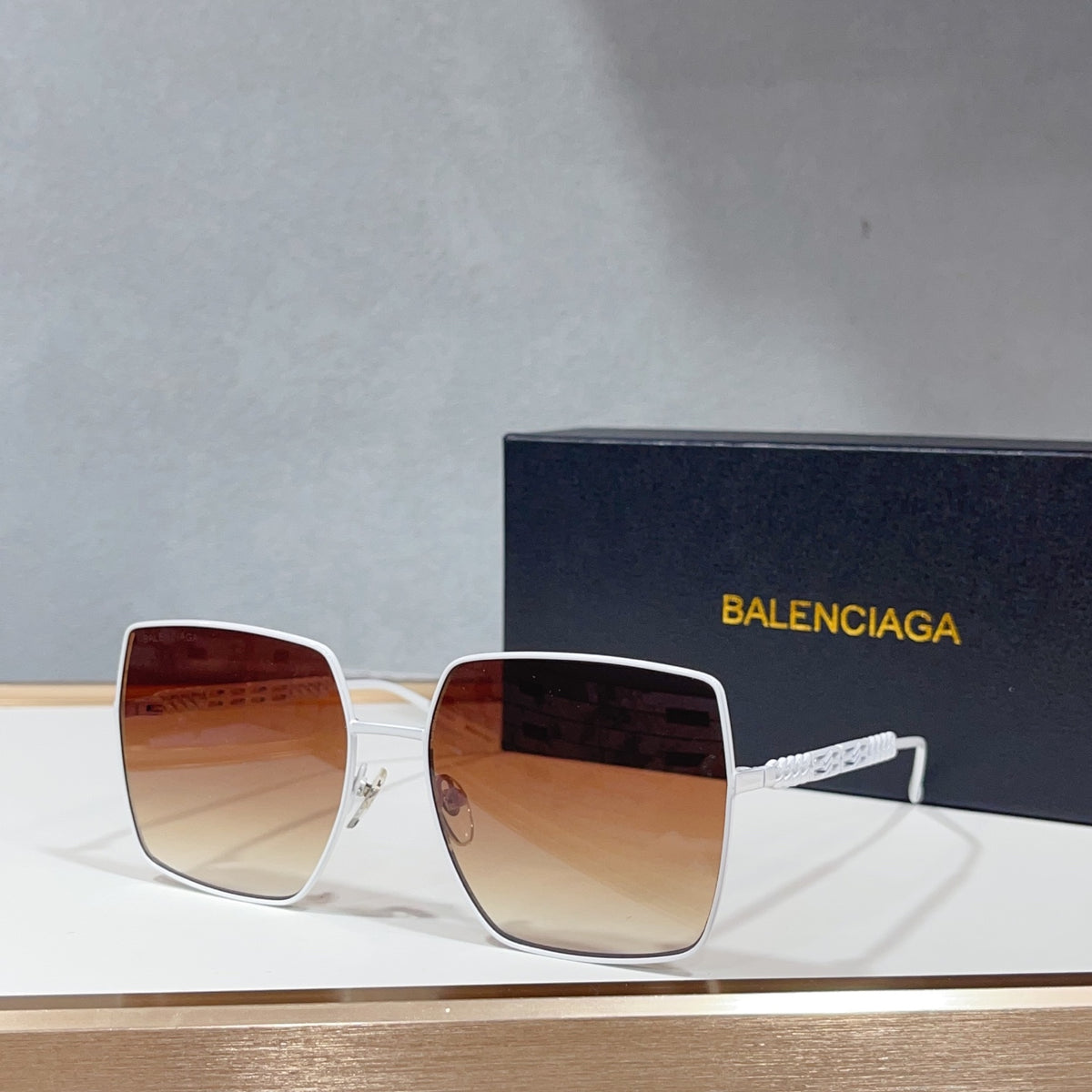 Balenciaga BB0012 Black & Blue Designer Sunglasses 58-18-143 mm Edition 2 - detail image 3