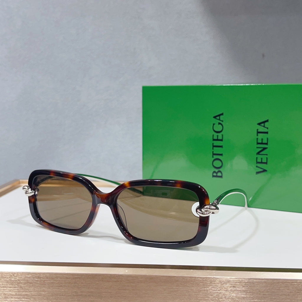 Bottega Veneta BV1439S Green Designer Sunglasses 56-14-145 mm Edition 2 - detail image 2