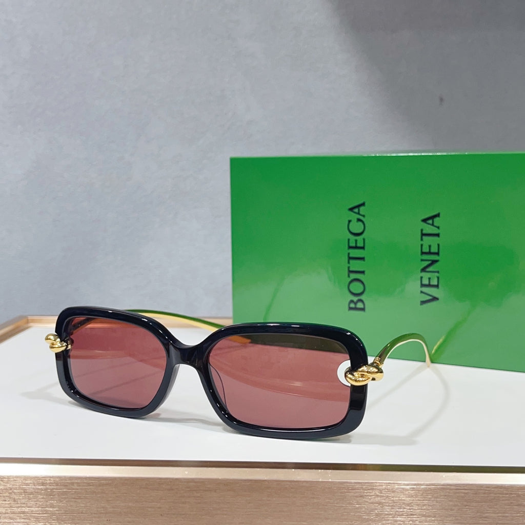 Bottega Veneta BV1439S Green Designer Sunglasses 56-14-145 mm Edition 2 - detail image 4