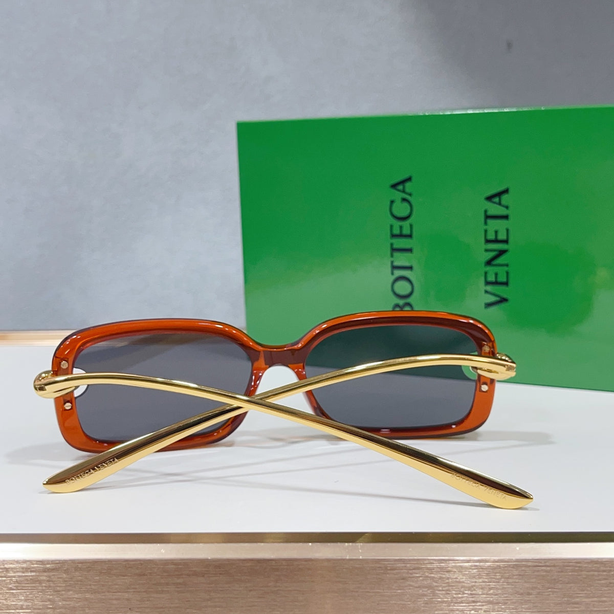 Bottega Veneta BV1439S Green Designer Sunglasses 56-14-145 mm Edition 2 - detail image 9