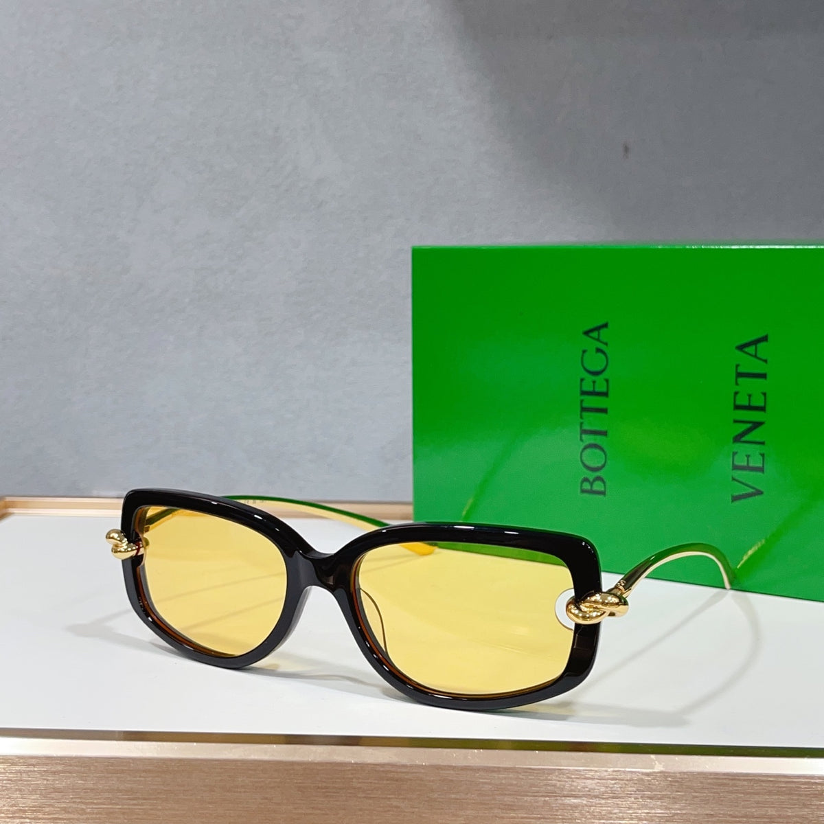 Bottega Veneta BV1440SA Green Designer Sunglasses 59-18-145 mm Edition 3 - detail image 6