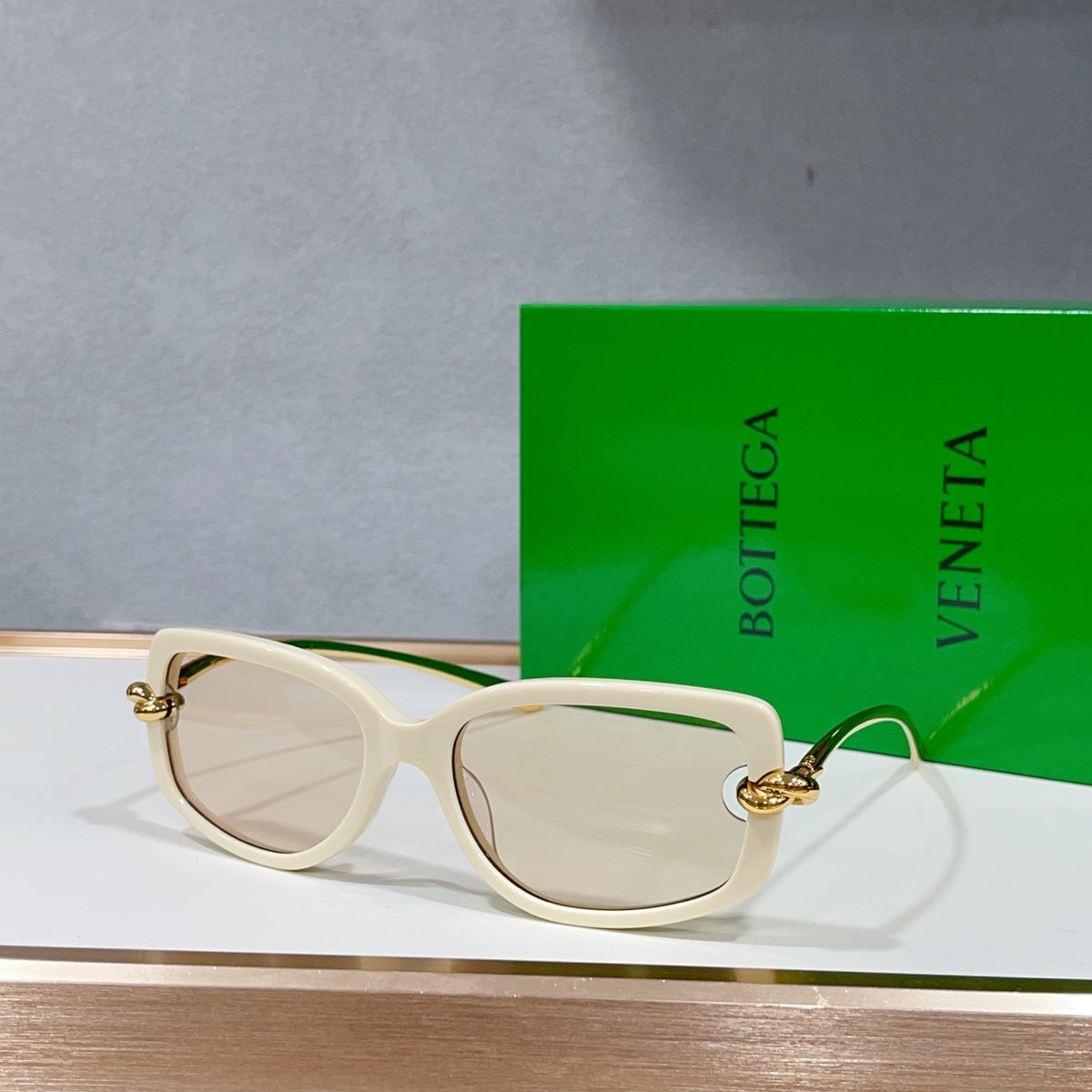 Bottega Veneta BV1440SA Green Designer Sunglasses 59-18-145 mm Edition 3 - detail image 7