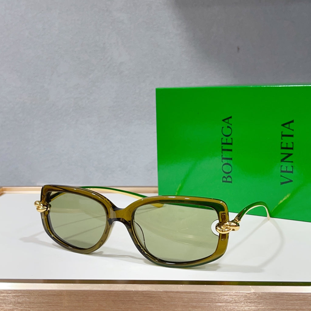 Bottega Veneta BV1440SA Green Designer Sunglasses 59-18-145 mm Edition 2 - detail image 4
