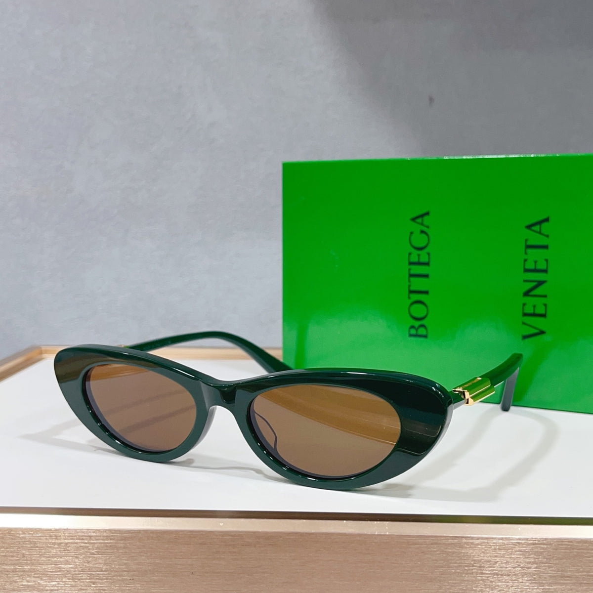 Bottega Veneta BV1447S Green Designer Sunglasses 51-18-145 mm Edition 2 - detail image 2