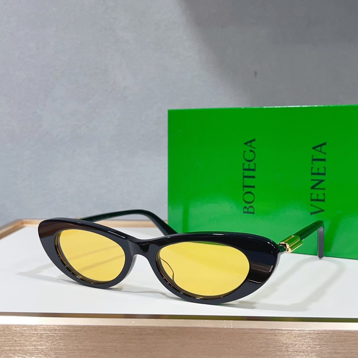 Bottega Veneta BV1447S Green Designer Sunglasses 51-18-145 mm Edition 2 - detail image 7