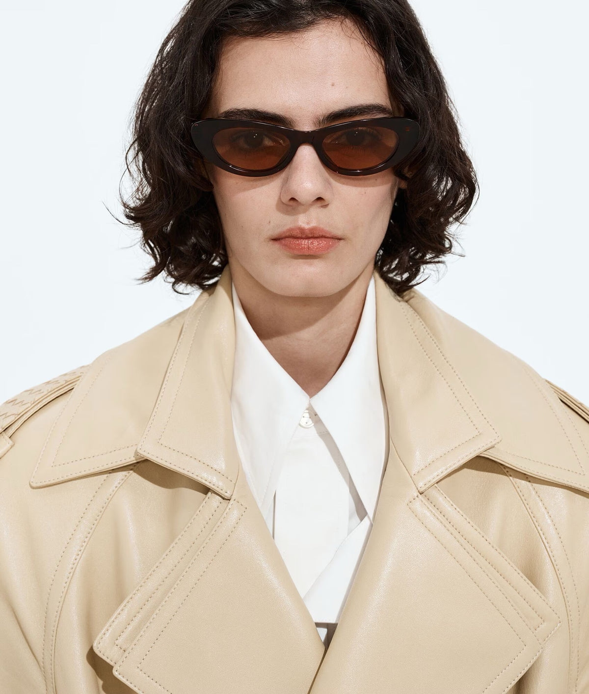 Bottega Veneta BV1447S Brown & Rose Gold Designer Sunglasses 51-18-145 mm