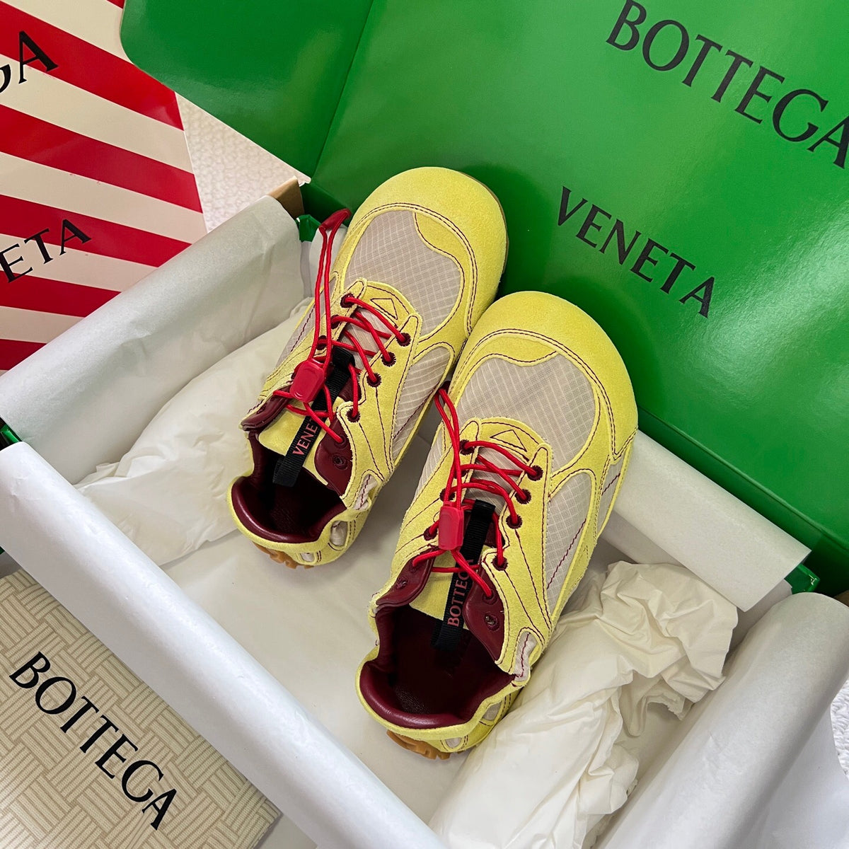 Bottega Veneta Gold & Red Designer Shoes EU 35-45 - detail image 6