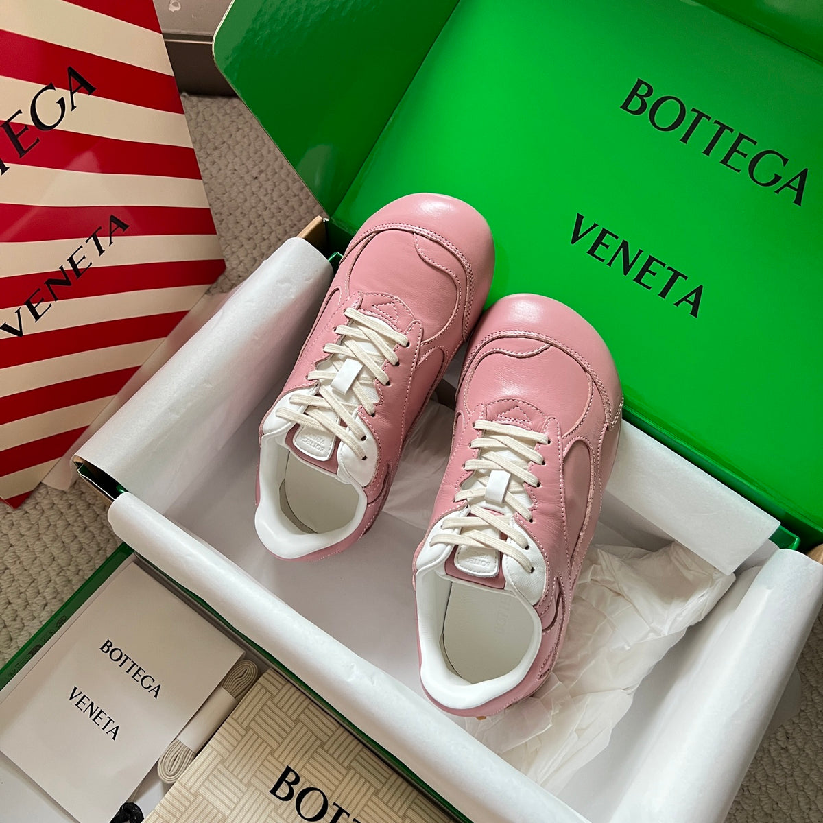 Bottega Veneta Green & Red Designer Shoes EU 35-45 - detail image 6