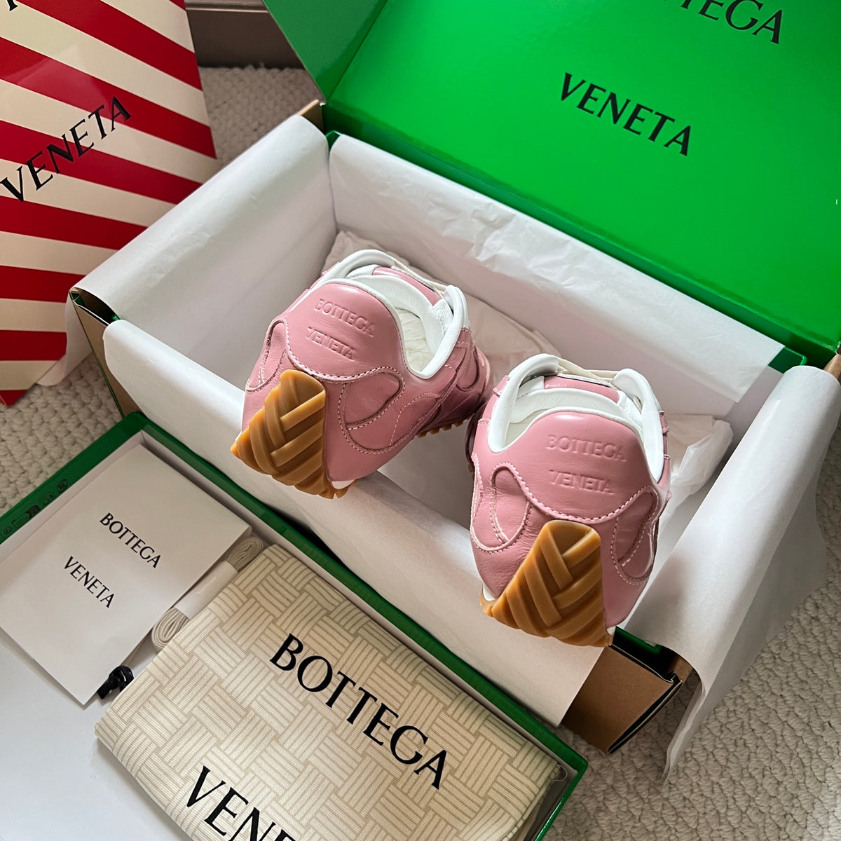 Bottega Veneta Green & Red Designer Shoes EU 35-45 - detail image 7