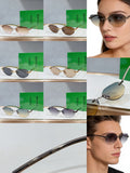 Bottega Veneta BV2111S Green & Rose Gold Designer Sunglasses 58-17-145 mm