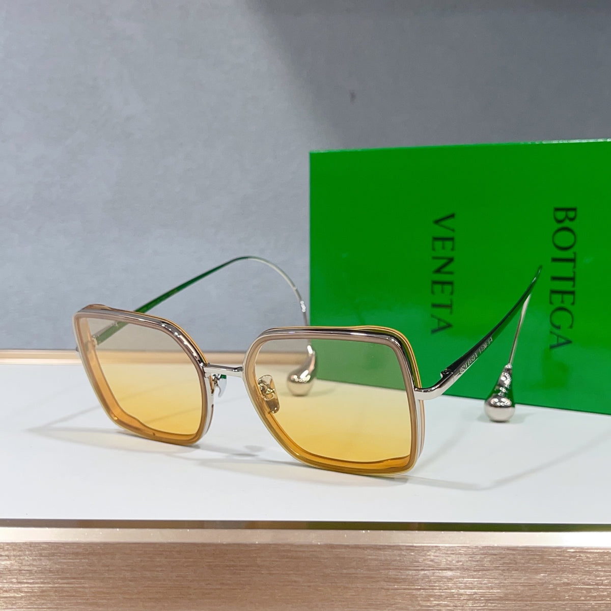 Bottega Veneta BV2033LA Green Designer Sunglasses 58-17-145 mm Edition 2 - detail image 3