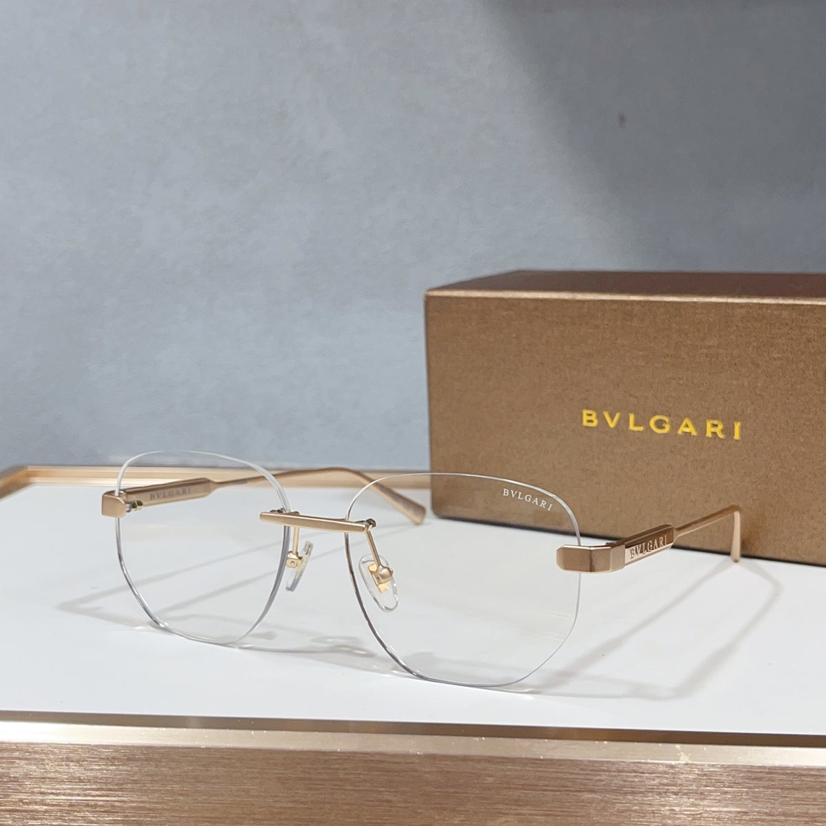 Balenciaga BV50049U Brown & Rose Gold Designer Sunglasses 55-15-145 mm - detail image 7