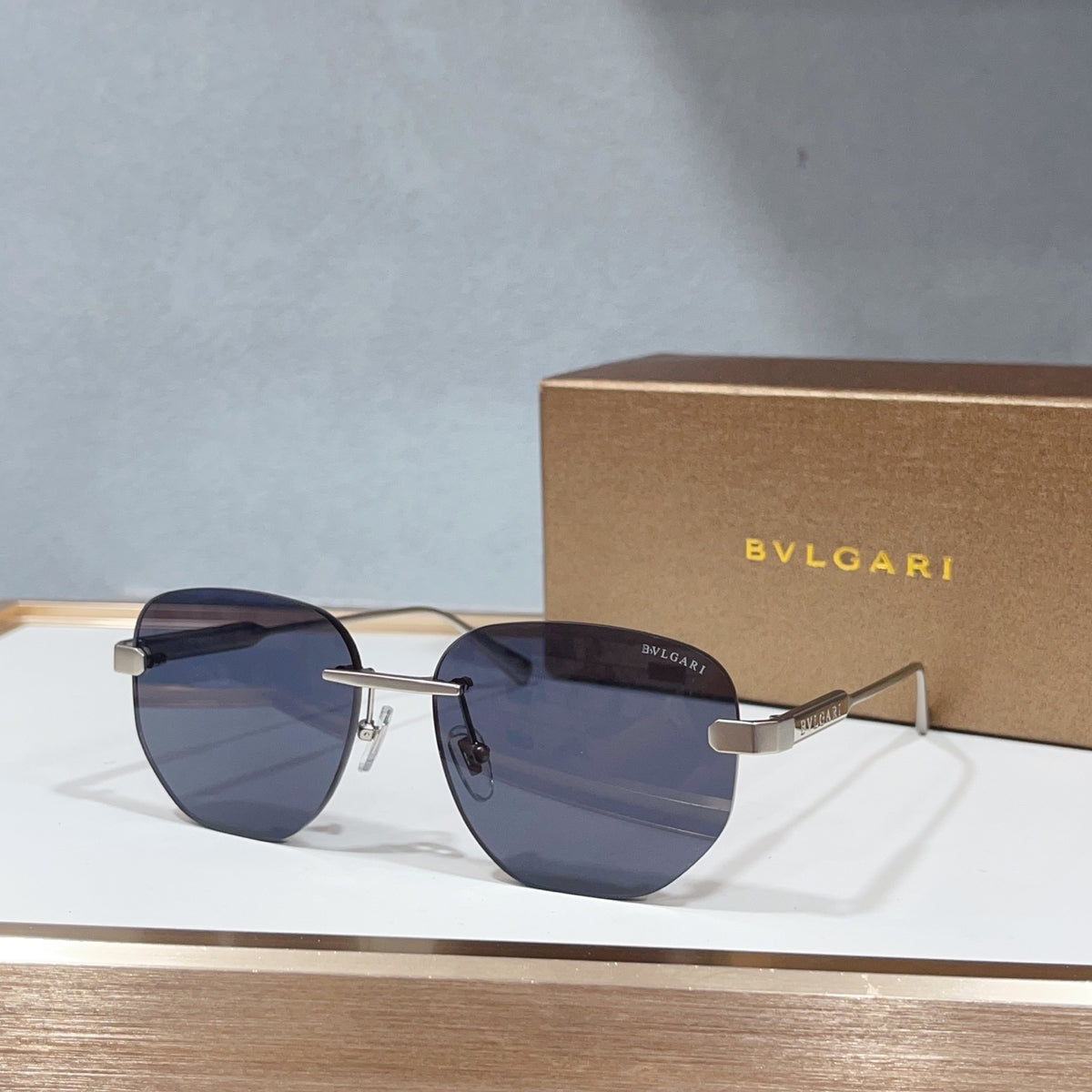 Balenciaga BV50049U Brown & Rose Gold Designer Sunglasses 55-15-145 mm - detail image 4