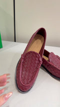 Bottega Veneta Burgundy Flats EU 35-42