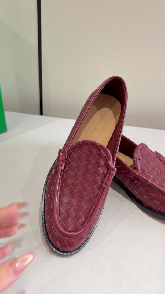 Bottega Veneta Burgundy Flats EU 35-42