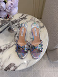 Aquazzura Gray Designer Shoes EU 35-39