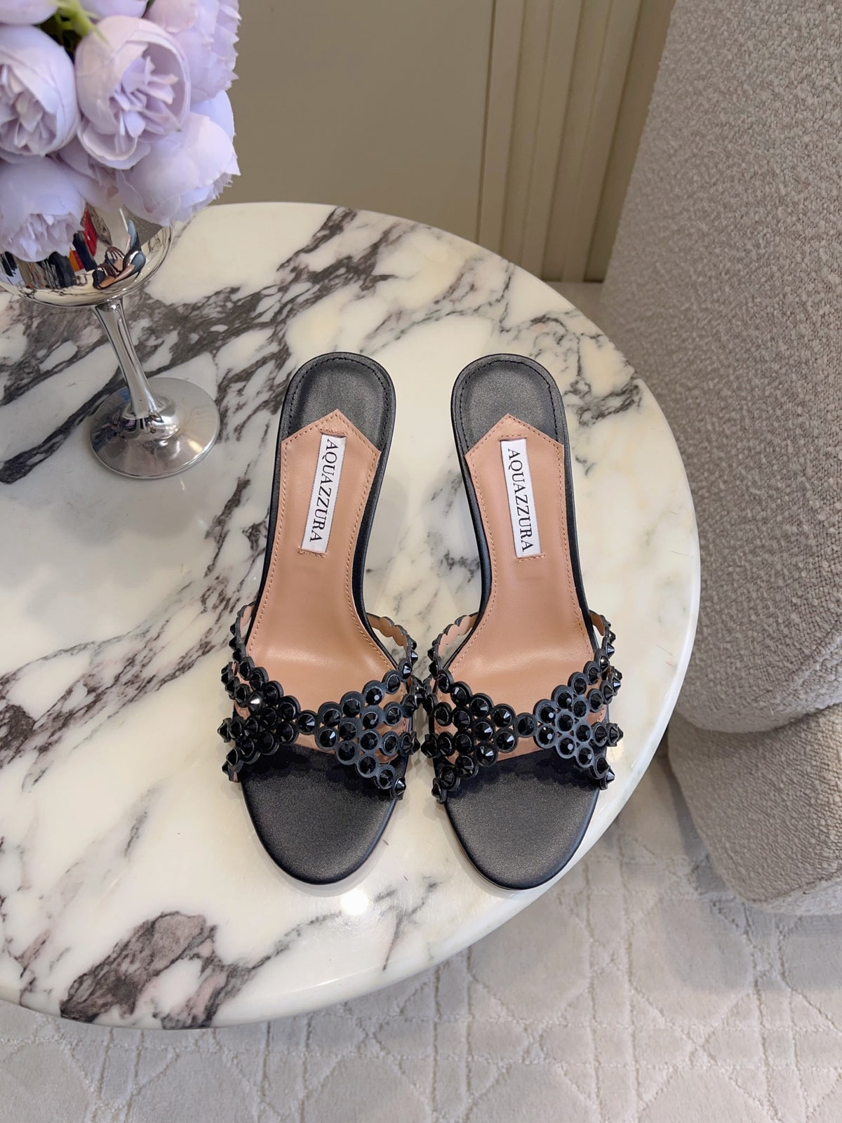 Aquazzura Black Slides EU 35-39