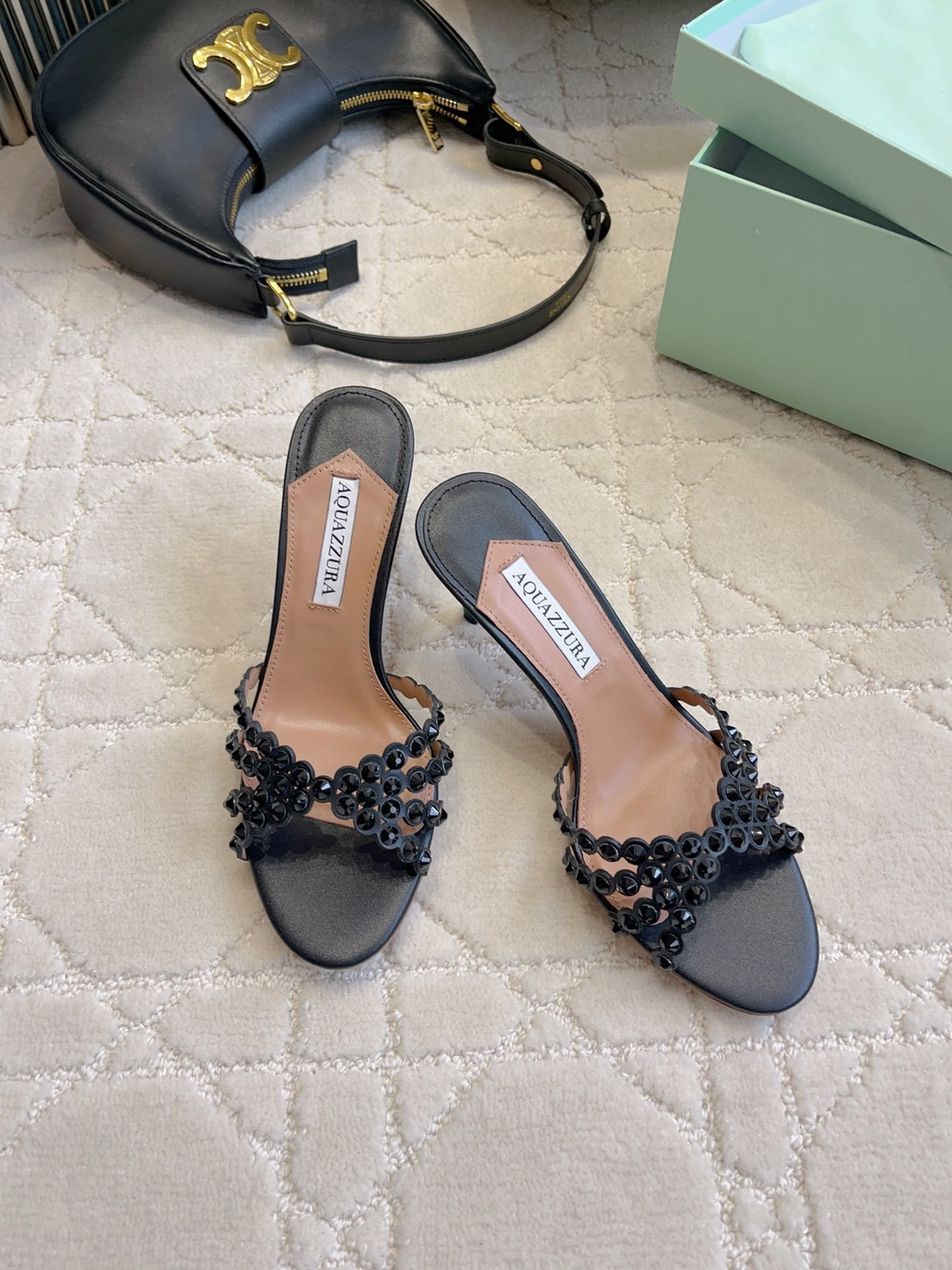 Aquazzura Black Slides EU 35-39 - detail image 3