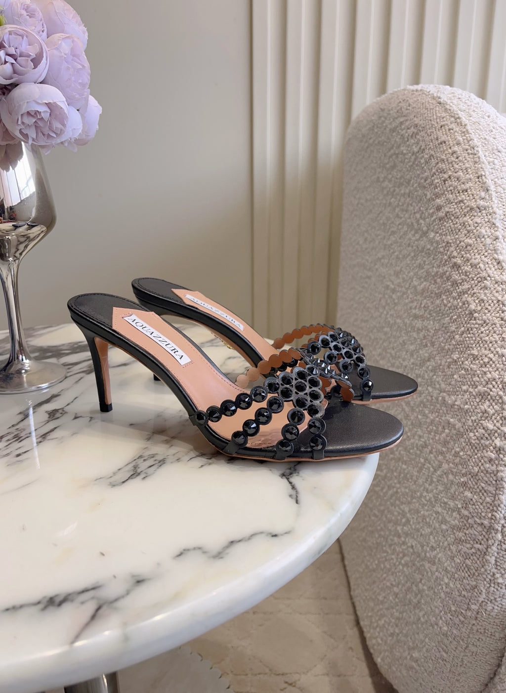 Aquazzura Black Slides EU 35-39 - detail image 2