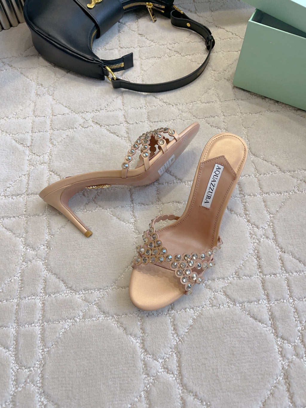 Aquazzura Brown & Rose Gold Designer Shoes EU 35-39 - detail image 4