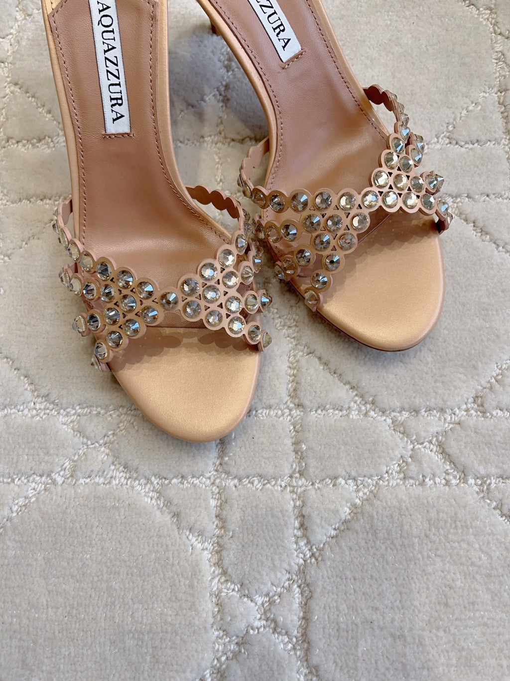 Aquazzura Brown & Rose Gold Designer Shoes EU 35-39 - detail image 7
