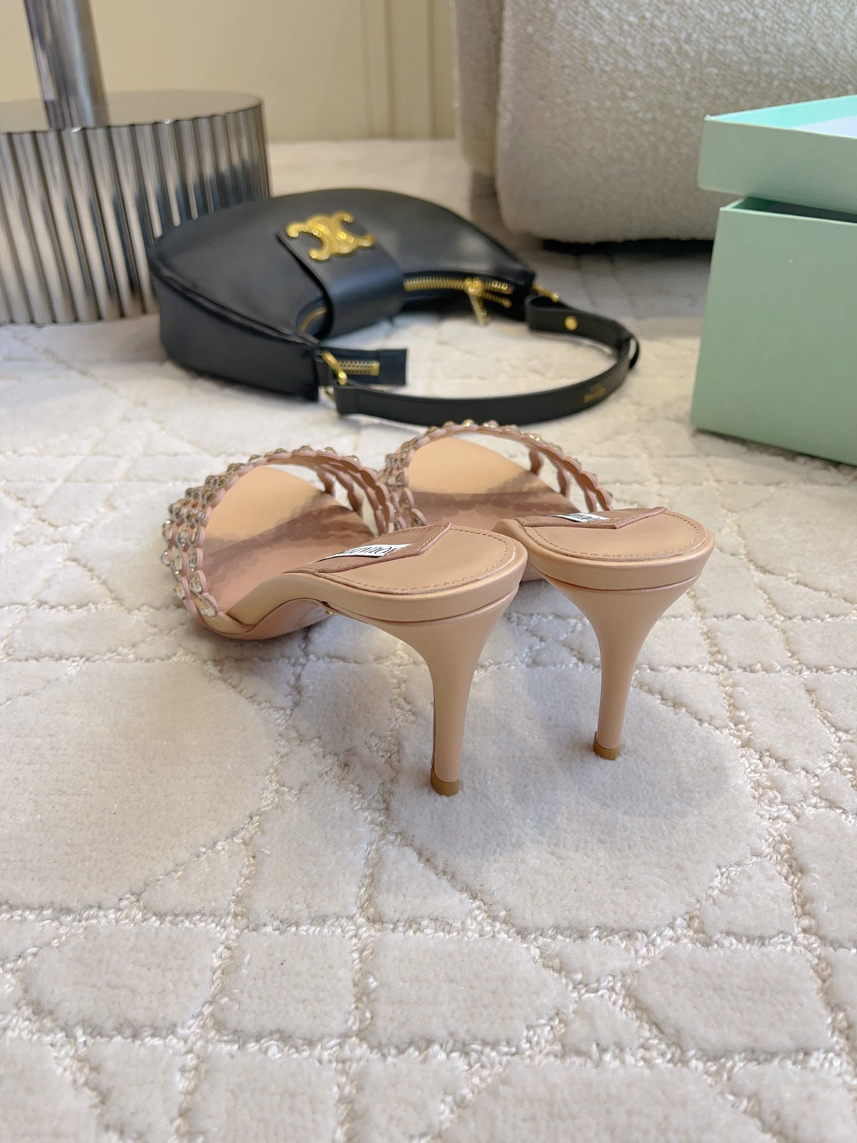 Aquazzura Brown & Rose Gold Designer Shoes EU 35-39 - detail image 5