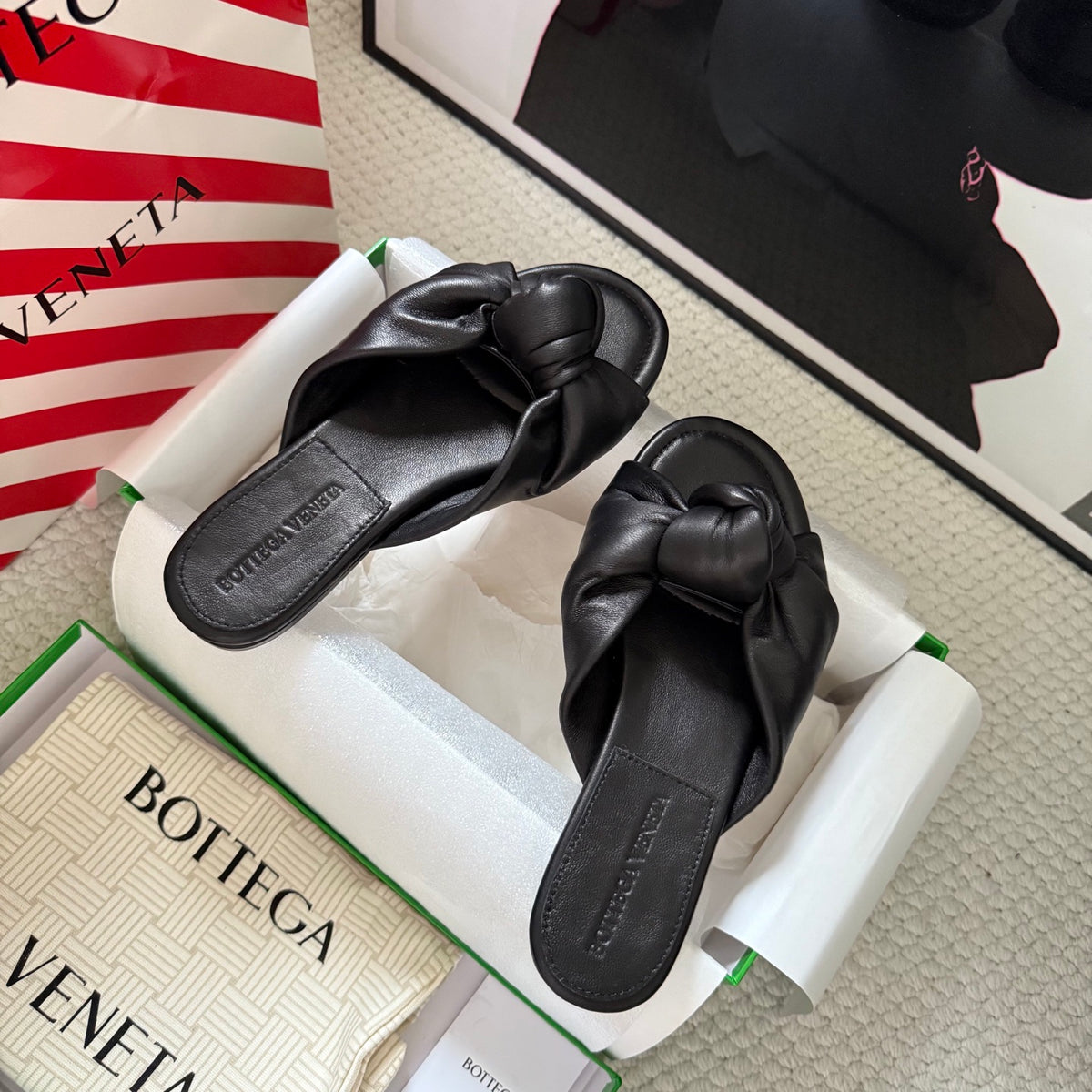 Bottega Veneta Black Slides EU 35-42 Edition 4 - detail image 6