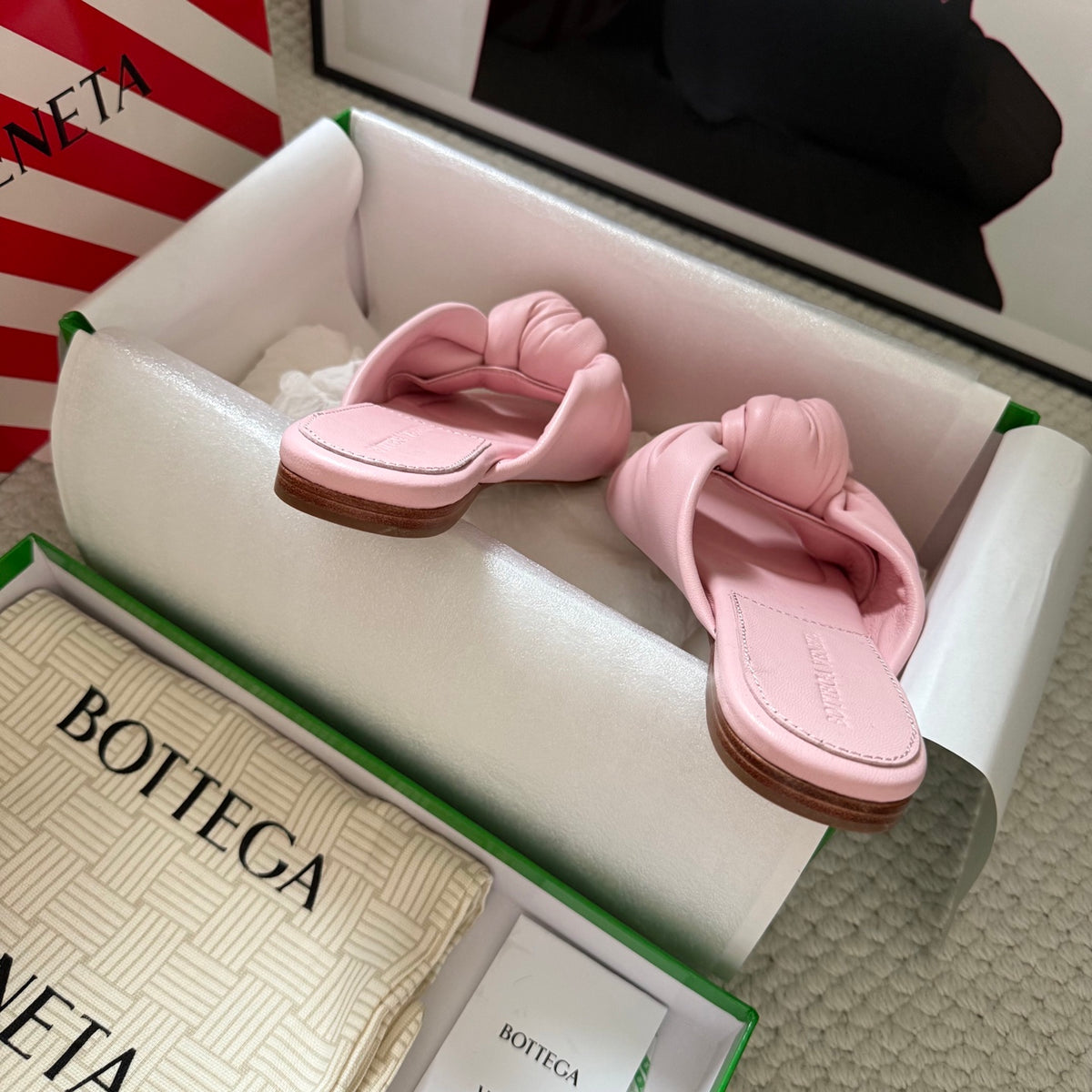 Bottega Veneta Black & Red Slides EU 35-42 - detail image 7