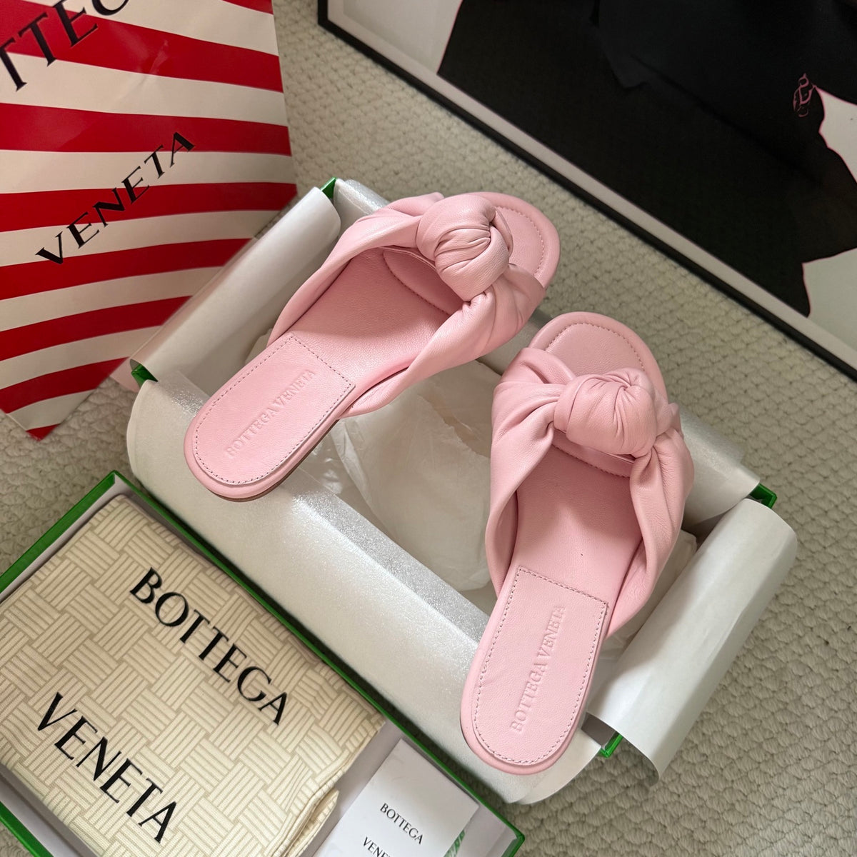 Bottega Veneta Black & Red Slides EU 35-42 - detail image 6