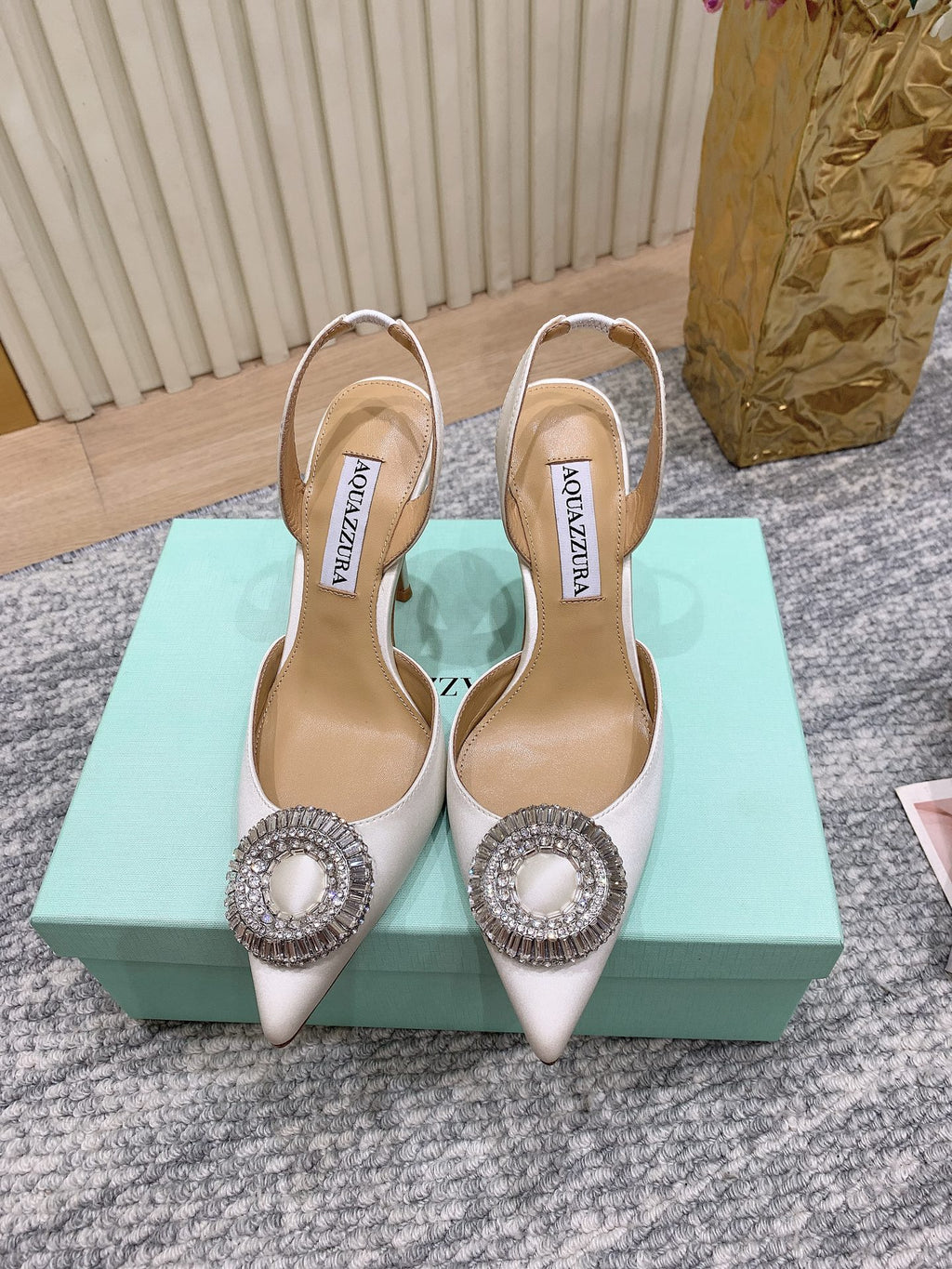 Aquazzura Rose Gold Heels EU 35-42