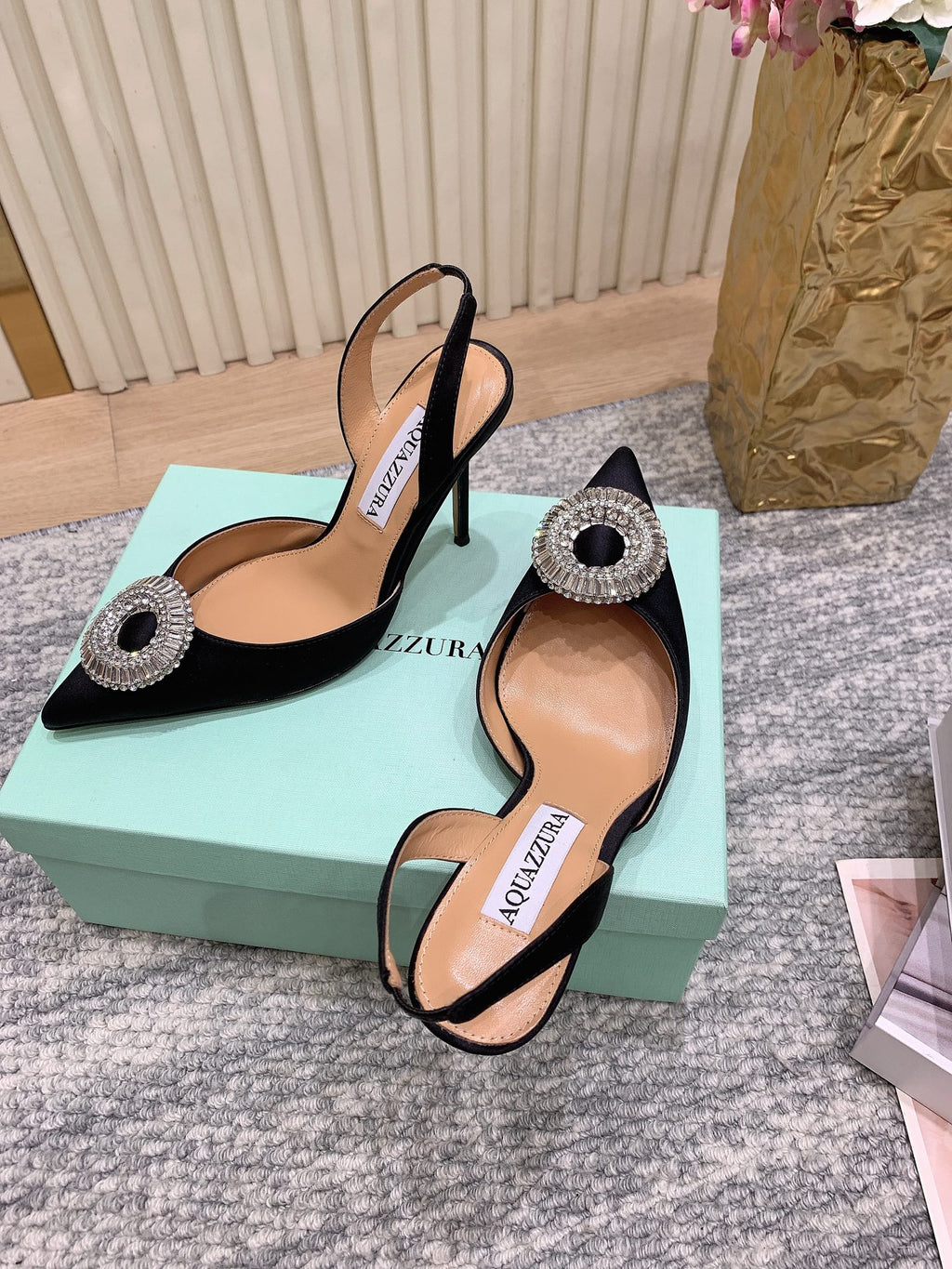 Aquazzura Rose Gold Designer Shoes EU 35-42 Edition 2 - detail image 3
