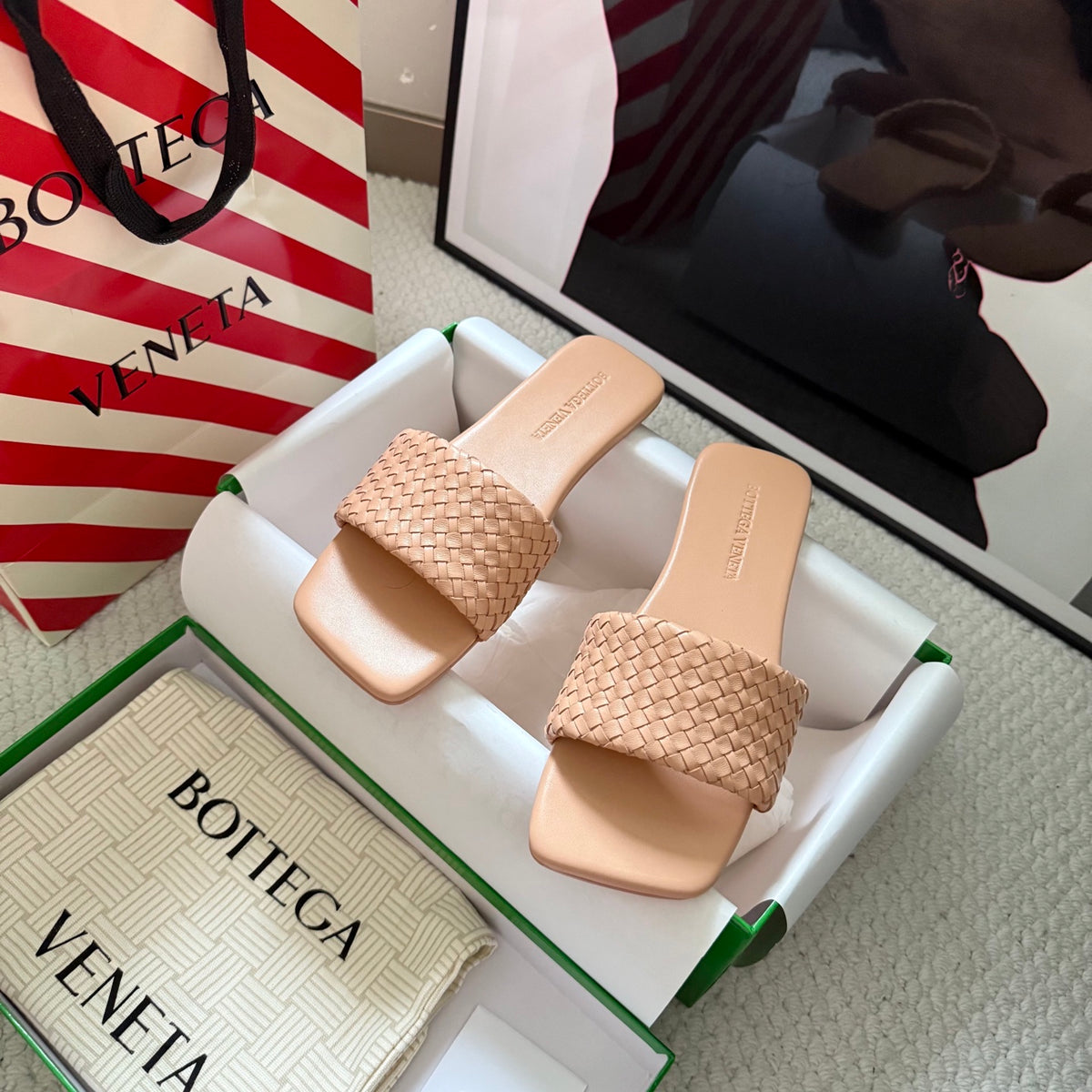 Bottega Veneta Black & Rose Gold Designer Shoes EU 35-42 - detail image 2