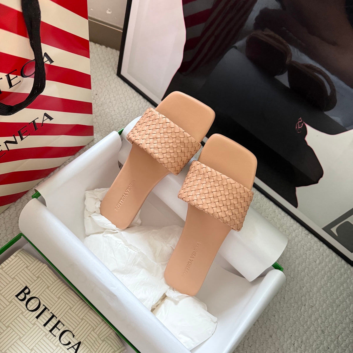 Bottega Veneta Black & Rose Gold Designer Shoes EU 35-42 - detail image 8