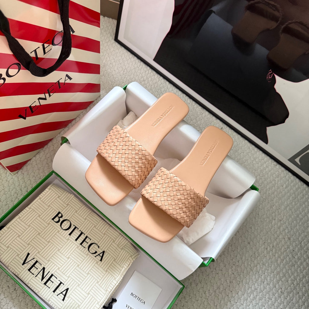 Bottega Veneta Black & Rose Gold Designer Shoes EU 35-42