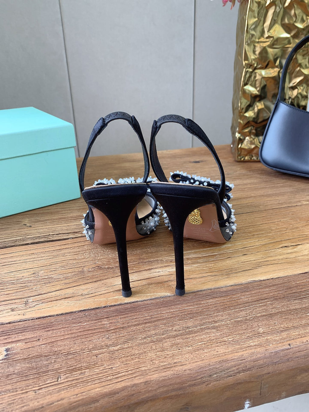 Aquazzura Teal Designer Shoes EU 34-43 - detail image 3