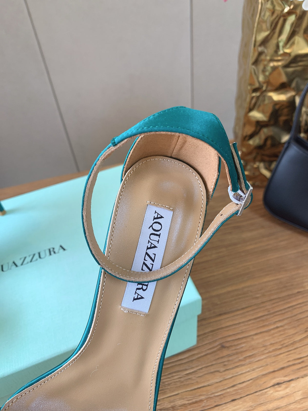 Aquazzura 2026SS Teal & Rose Gold Heels EU 34-43 - detail image 5