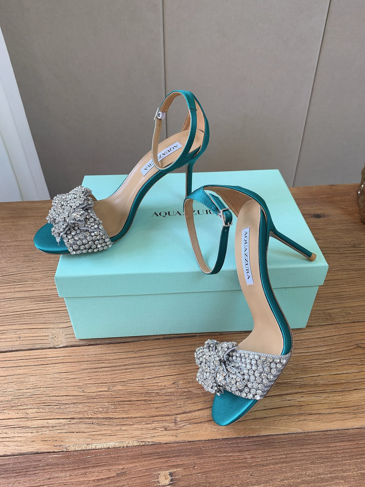 Aquazzura 2026SS Teal & Rose Gold Heels EU 34-43 - detail image 2