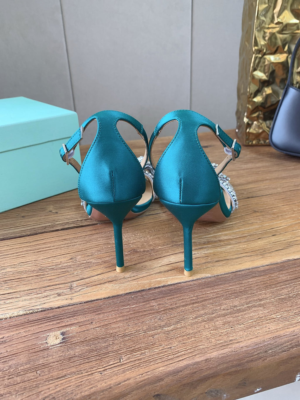 Aquazzura 2026SS Teal & Rose Gold Heels EU 34-43 - detail image 3