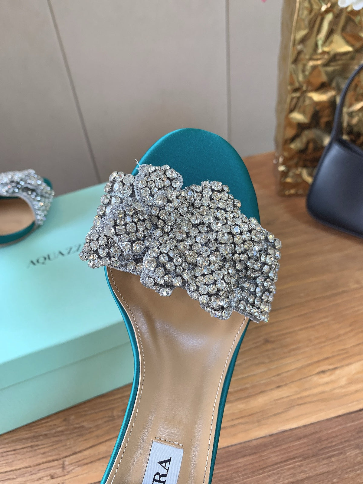Aquazzura 2026SS Teal & Rose Gold Heels EU 34-43 - detail image 4
