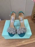 Aquazzura 2026SS Teal & Rose Gold Heels EU 34-43