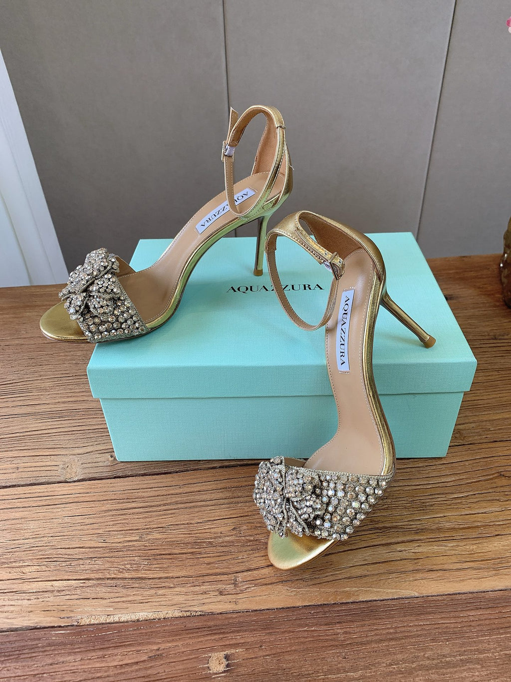 Aquazzura Brown & Teal Designer Shoes EU 34-43 - detail image 2