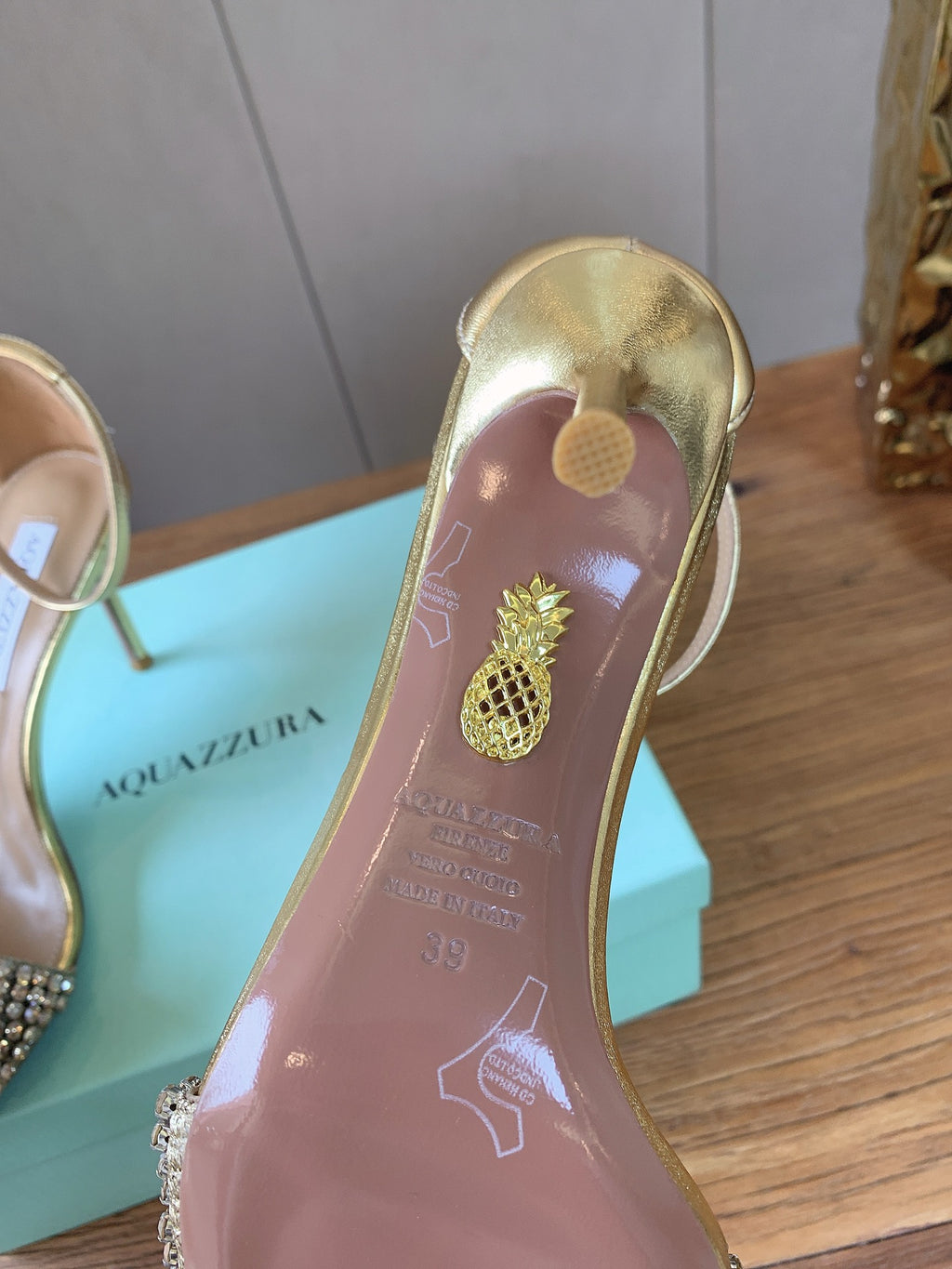 Aquazzura Brown & Teal Designer Shoes EU 34-43 - detail image 7