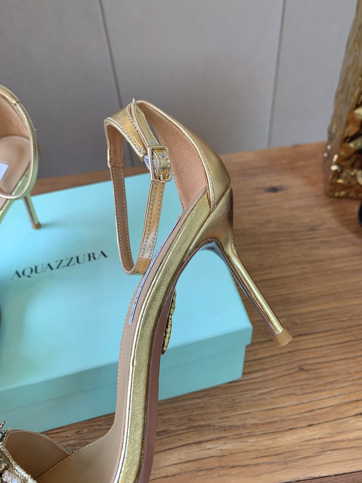 Aquazzura Brown & Teal Designer Shoes EU 34-43 - detail image 6