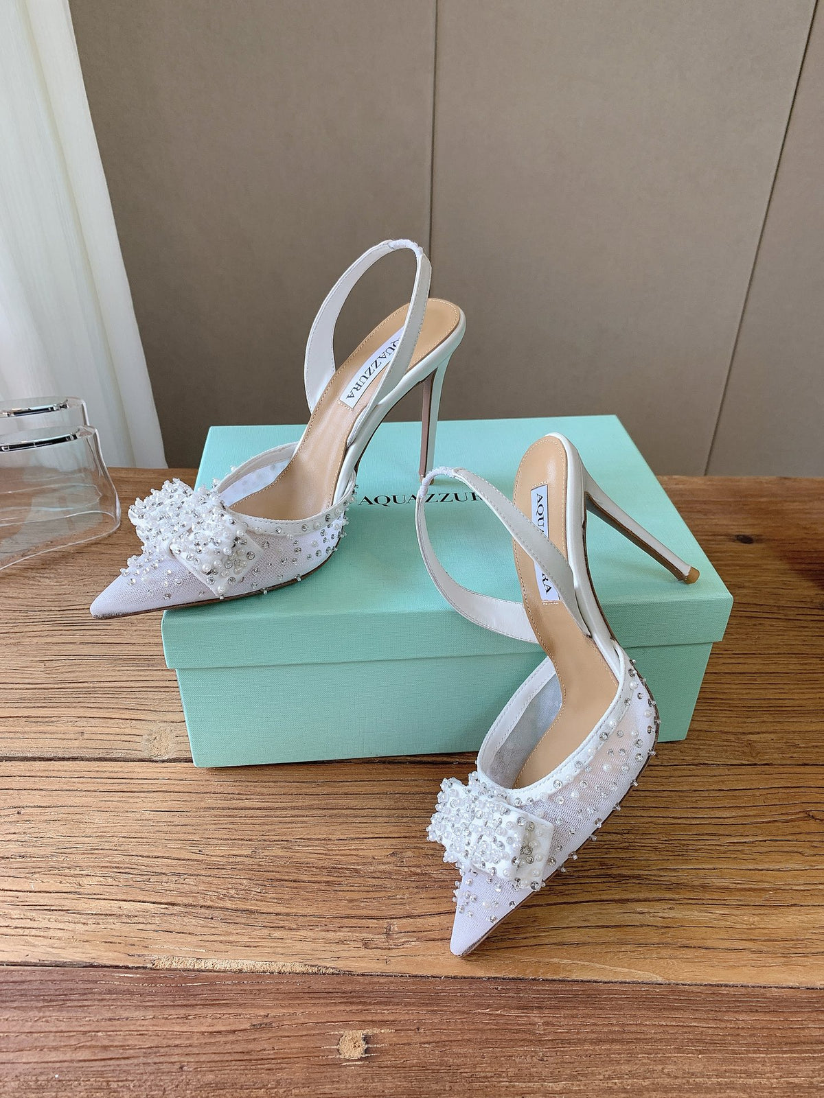 Aquazzura 2026SS Rose Gold & Brown Heels EU 34-43 - detail image 2