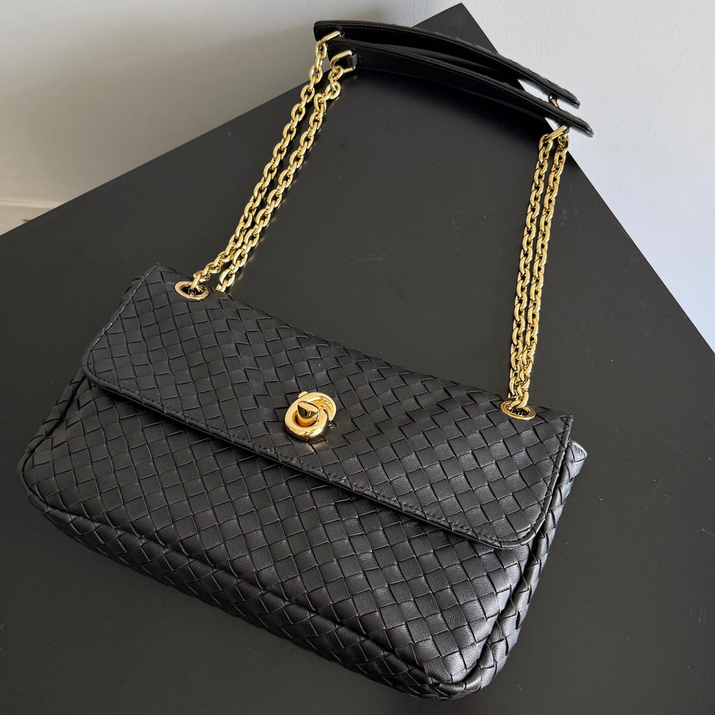 Bottega Veneta 876648 Black Chain Bag Edition 2 - detail image 6