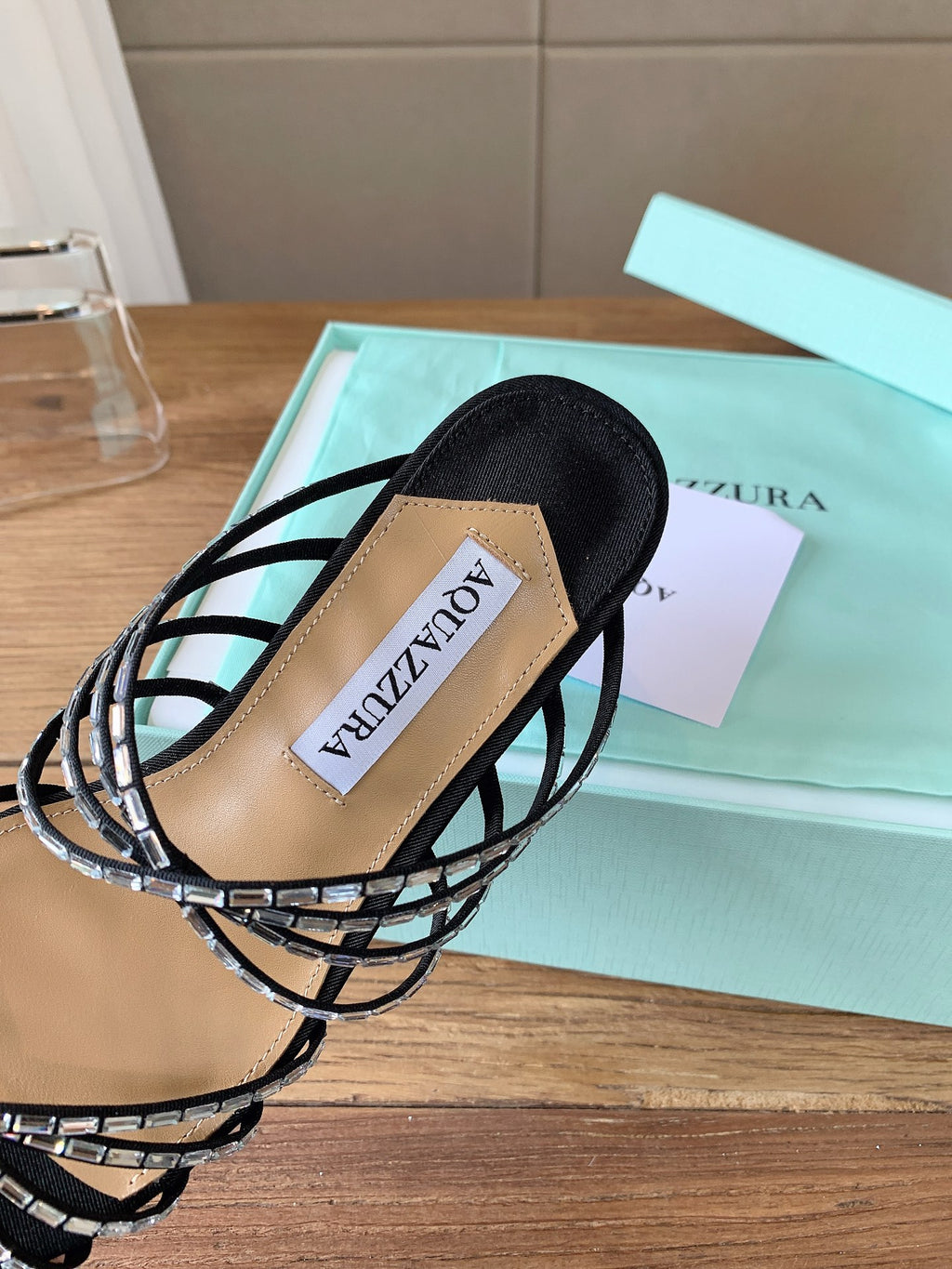Aquazzura Black & Teal Designer Shoes EU 35-43 - detail image 7