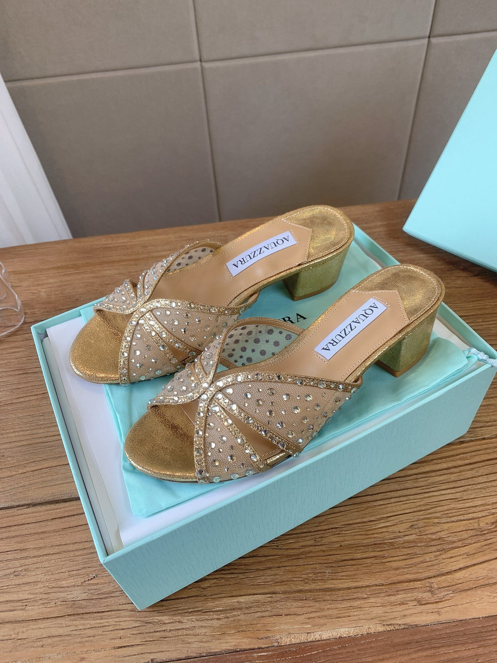 Aquazzura 2026SS Brown & Teal Heels EU 35-43 - detail image 2