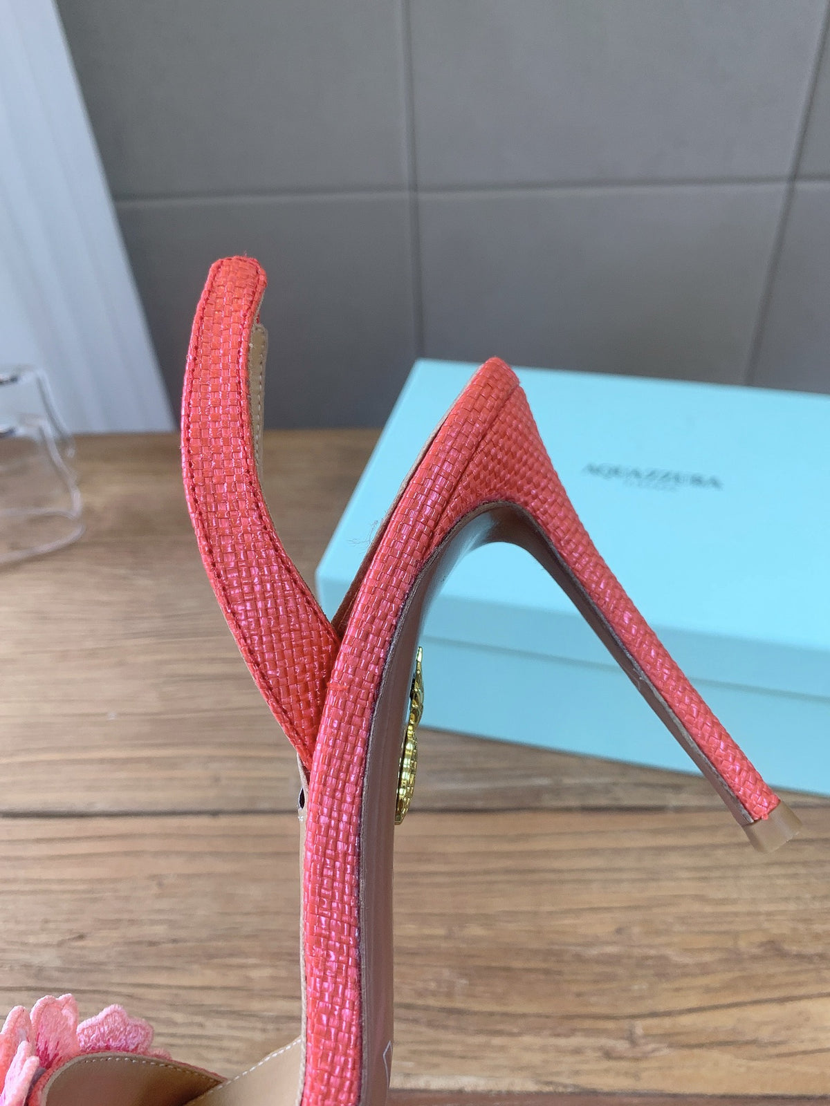 Aquazzura 2026SS Rose Gold & Teal Heels EU 35-43 Edition 3 - detail image 8