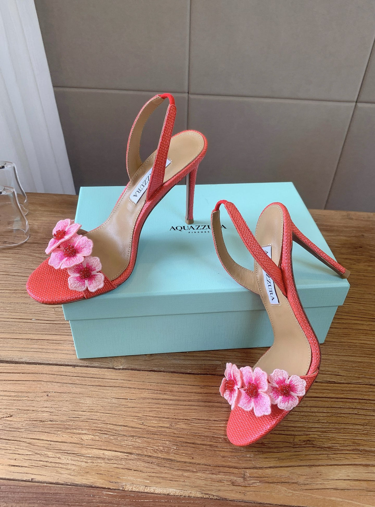 Aquazzura 2026SS Rose Gold & Teal Heels EU 35-43 Edition 3 - detail image 2